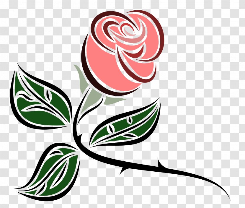 Rose Pink Clip Art - Flora - Thorns Transparent PNG