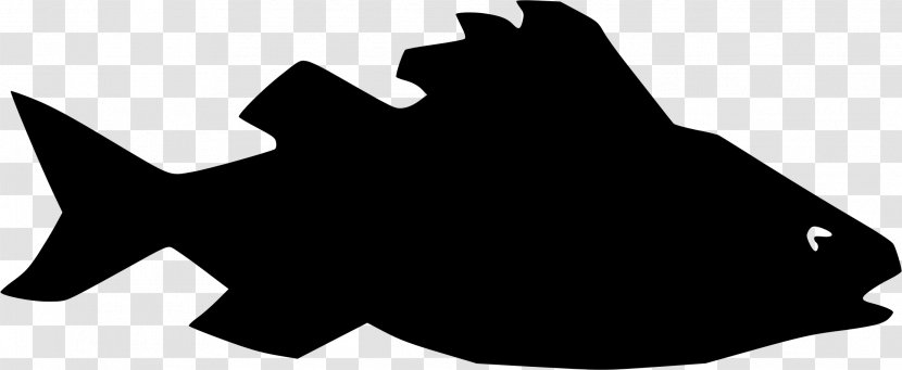 Silhouette Fish Clip Art - Monochrome Photography Transparent PNG