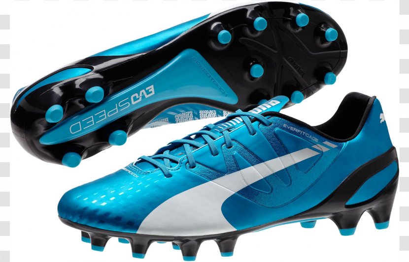Puma Football Boot Cleat Sneakers - Electric Blue Transparent PNG