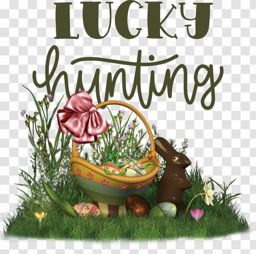 Lucky Hunting Happy Easter Easter Day Transparent PNG