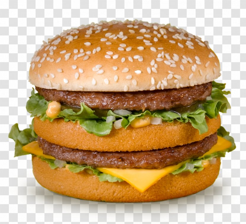 McDonald's Big Mac Fast Food Hamburger Eating Transparent PNG