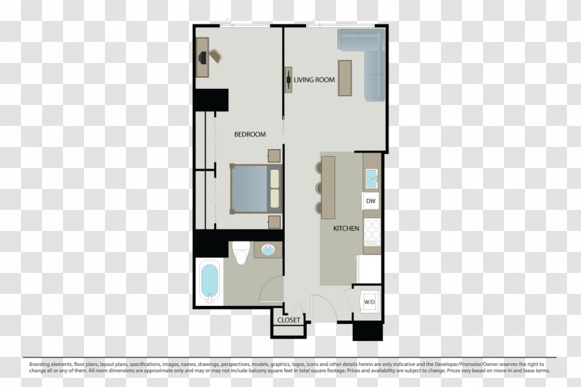 Floor Plan Mosso Apartment Bedroom House - Media Transparent PNG