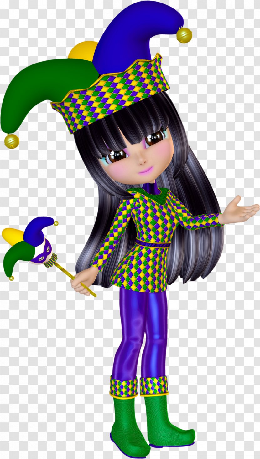 Jester Mardi Gras Clip Art - Clown Transparent PNG