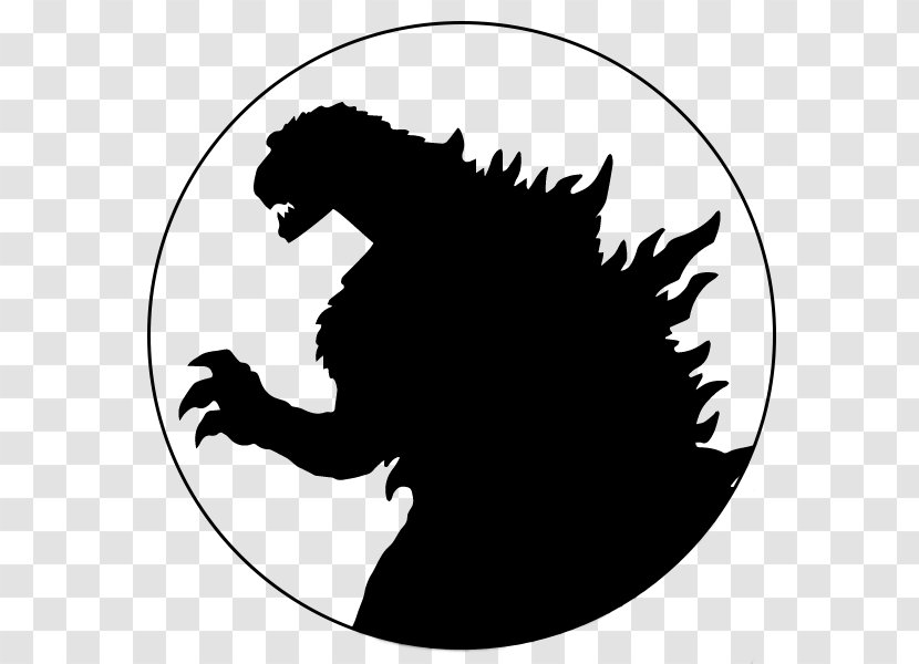 Godzilla: Monster Of Monsters Silhouette Clip Art - Black And White - Godzilla Transparent PNG