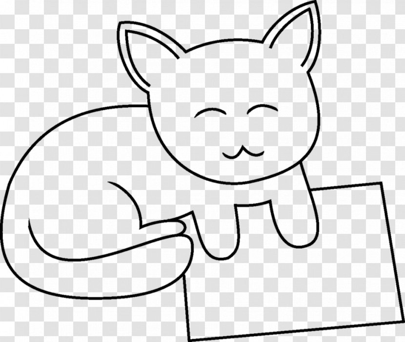 Whiskers Line Art Drawing Cartoon - Silhouette - Hmm Transparent PNG