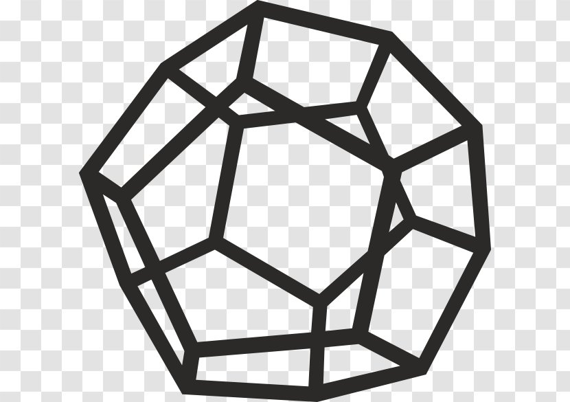 Dodecahedron Clip Art - Regular Polyhedron - Cartoon Geometry Transparent PNG