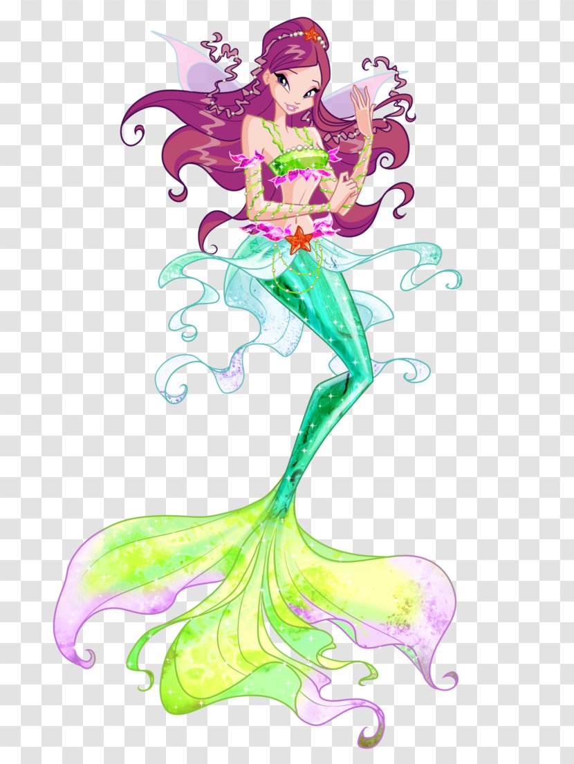 Roxy Tecna Bloom Stella Musa - Flora - Mermaid Transparent PNG