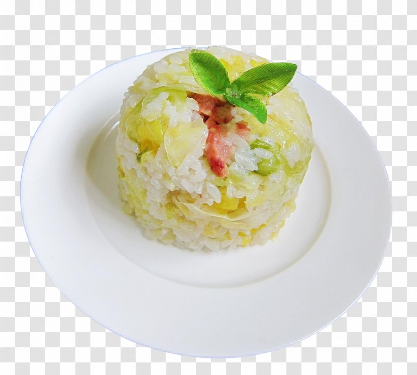 Risotto Cabbage Stew Hainanese Chicken Rice Vegetarian Cuisine Cooked - Sausage With Transparent PNG