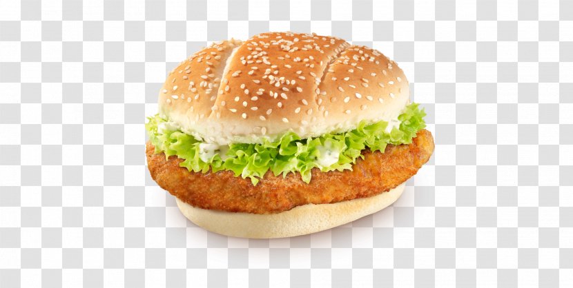 Salmon Burger Fried Chicken KFC Hamburger - Bun - Kfc Doubledown Transparent PNG