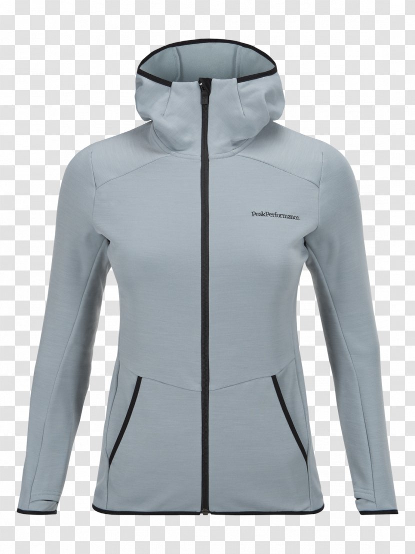 Peak Performance Tech Zip Hoodie T-shirt Clothing Bluza - Blue Jacket With Hood Transparent PNG