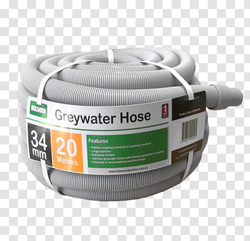Reclaimed Water Garden Hoses Greywater Pipe - Gray Transparent PNG
