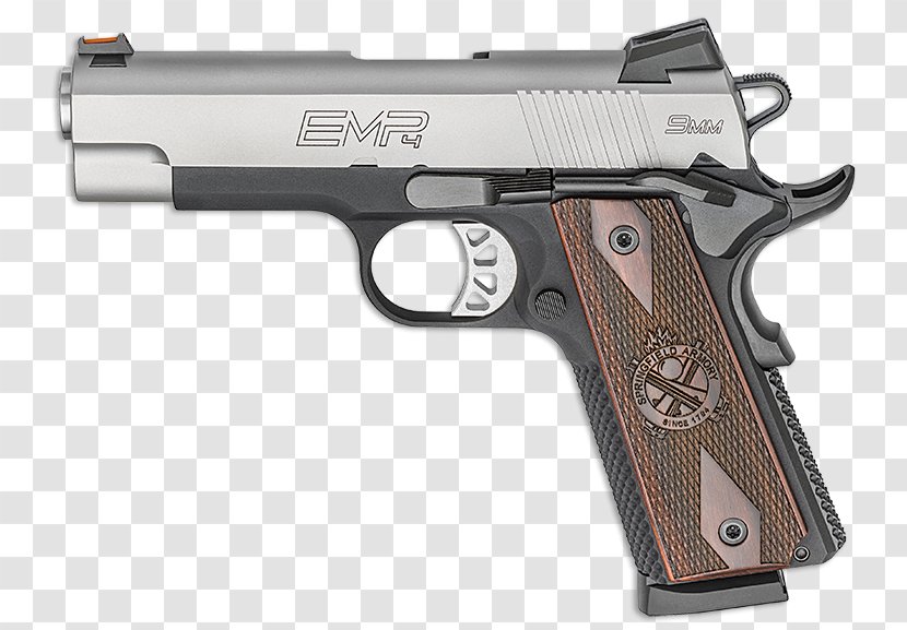 Springfield Armory EMP M1911 Pistol .40 S&W .45 ACP - Airsoft - Handgun Transparent PNG