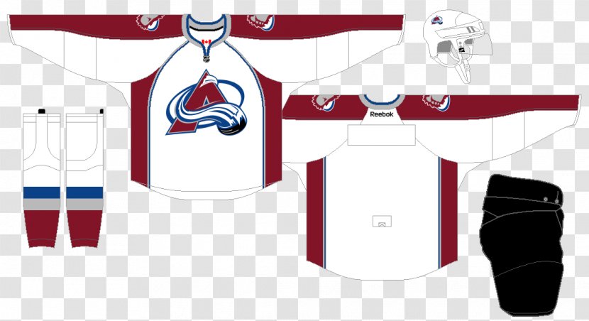 Logo Colorado Avalanche Uniform T-shirt - White Transparent PNG