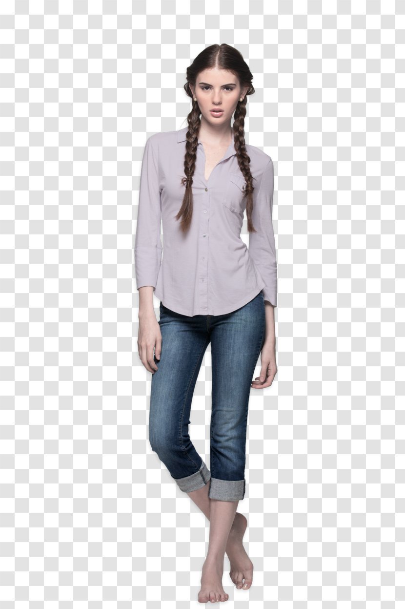 Blouse Fashion Sleeve Jeans - Clothing Transparent PNG