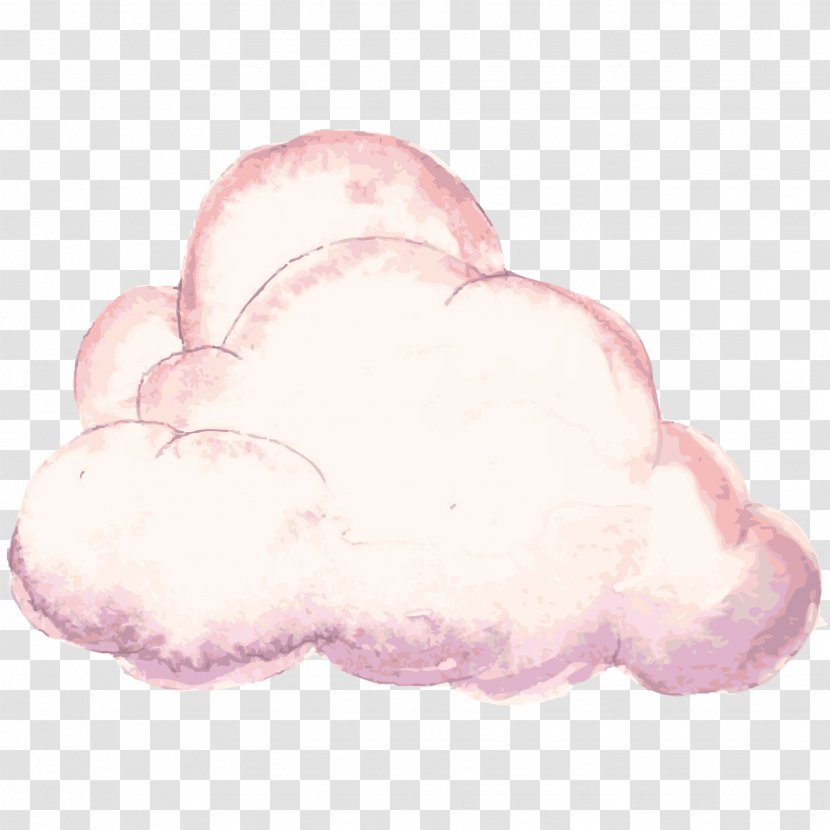 Cloud Iridescence Watercolor Painting Computer File - Cartoon Clouds Transparent PNG