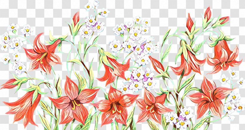 Floral Design Amaryllis Jersey Lily Cut Flowers Illustration - Plant Stem Transparent PNG