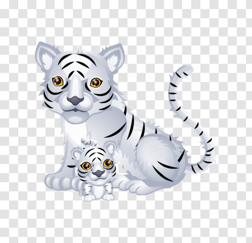 Whiskers Tiger Cat Animal Figurine Transparent PNG