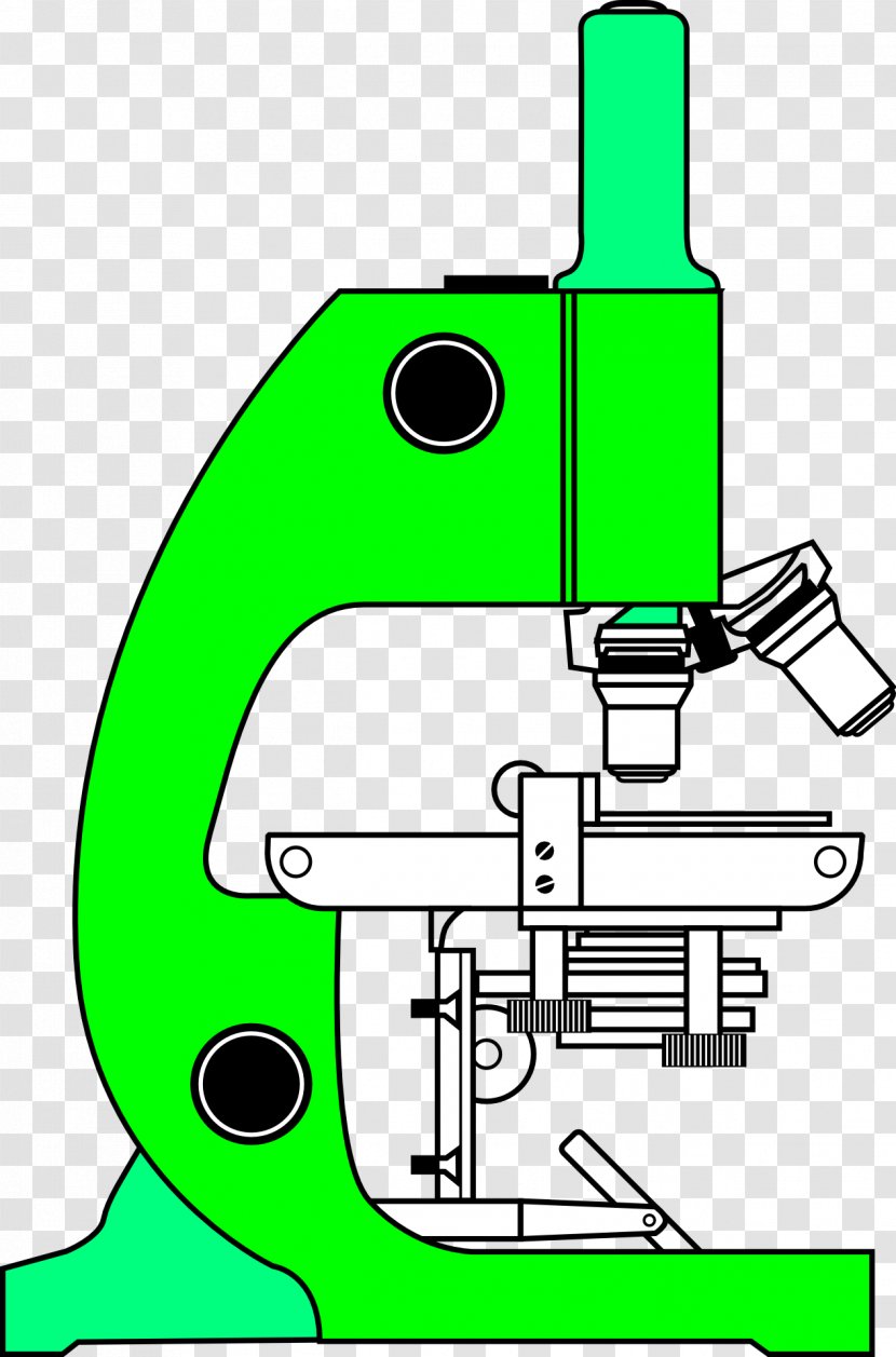 Optical Microscope Coloring Book Drawing Clip Art - Objective Transparent PNG