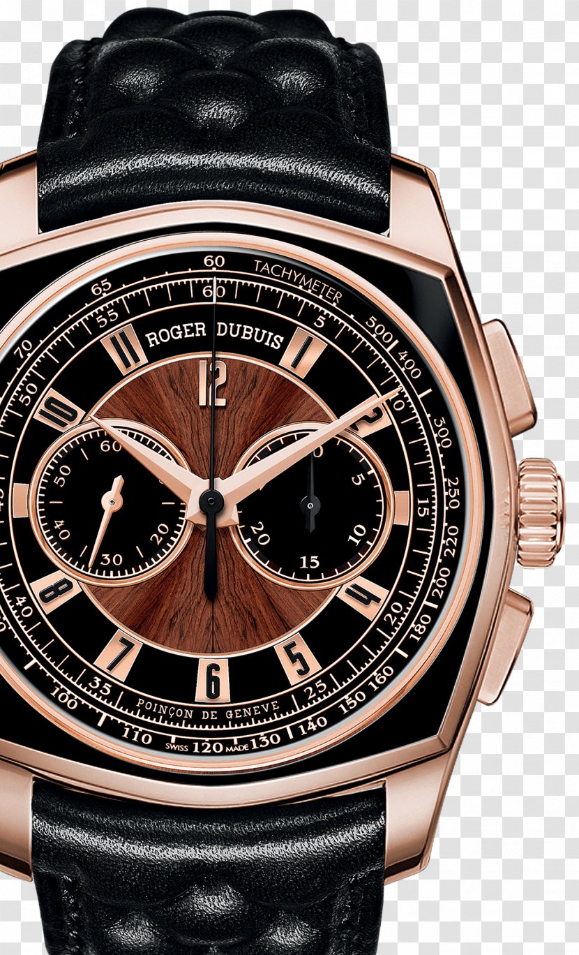 International Watch Company Roger Dubuis Chronograph Tourbillon - Strap - Mechanical Male Table Transparent PNG