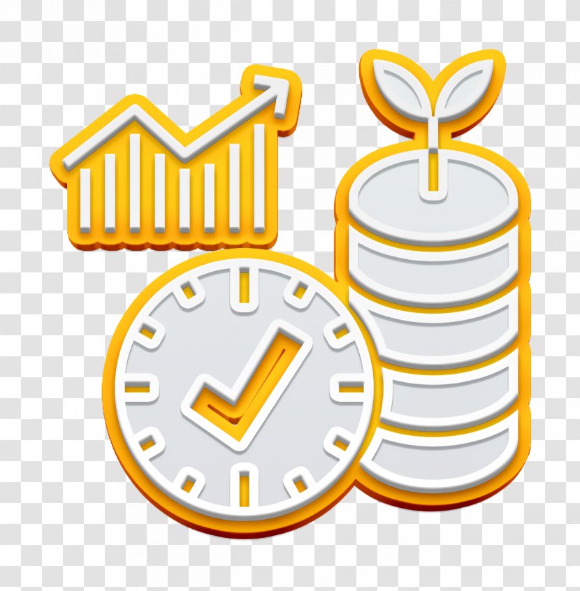 Agriculture Icon Clock Database - Yellow - Alarm Transparent PNG