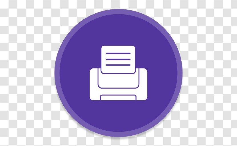 Printer Apple Icon Image Format - Purple - | Button UI App Pack One Iconset BlackVariant Transparent PNG