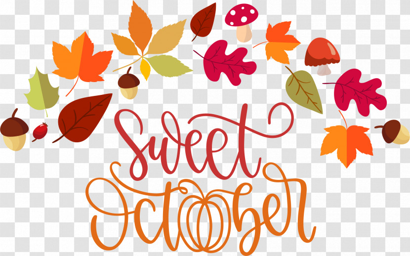 Sweet October October Autumn Transparent PNG