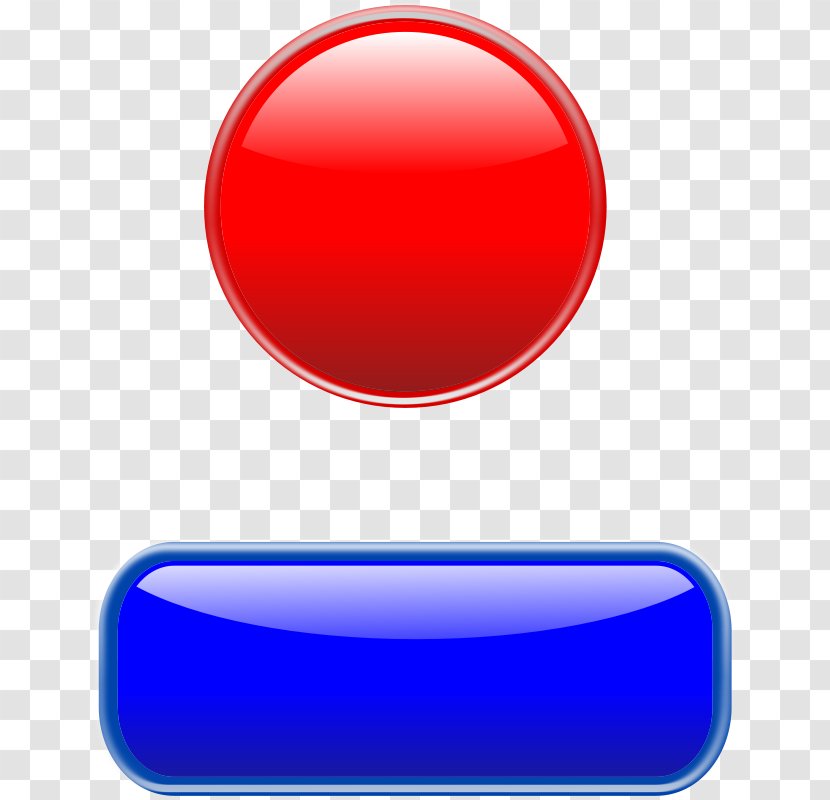 Button Clip Art - Microsoft Office - Glossy Vector Transparent PNG