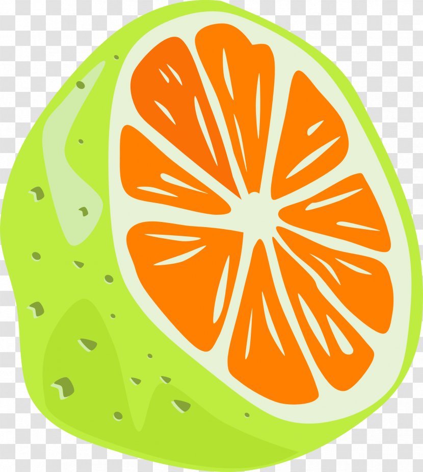 Juice Key Lime Lemon Kaffir - Orange Cut Transparent PNG