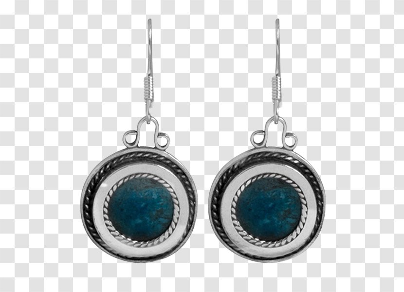 Eilat Stone Earring Turquoise Silver - Charms Pendants - Israel Transparent PNG