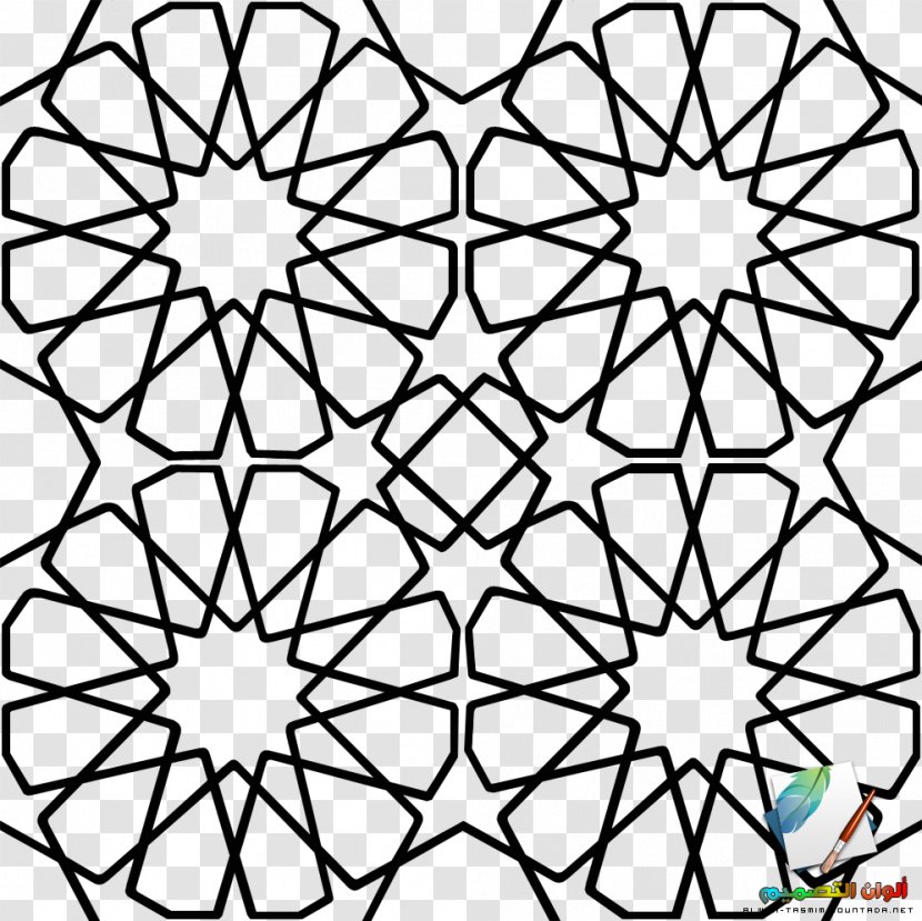 Islamic Geometric Patterns Art Pattern - Coloring Book - Islam Transparent PNG