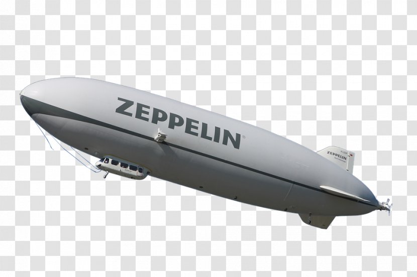 Zeppelin Airship Aircraft Airplane - Floating Transparent PNG