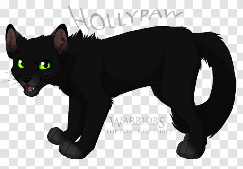 Black Cat Warriors Hollyleaf Erin Hunter - Like Mammal Transparent PNG