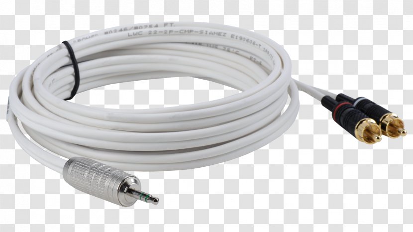 Coaxial Cable Network Cables Electrical RCA Connector Plenum Space - Technology - Ieee 1394 Transparent PNG