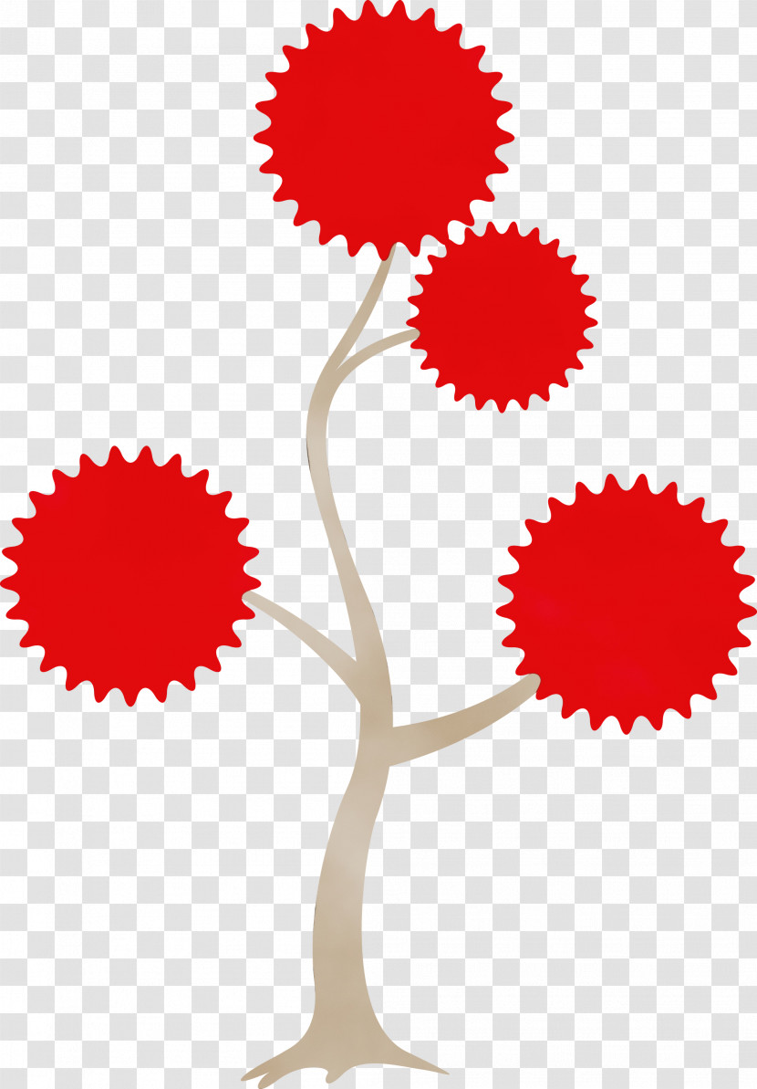 Red Plant Flower Transparent PNG
