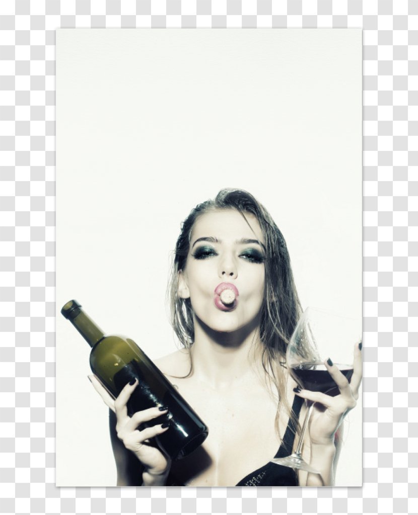 Wine Bottle Beer Woman Cork Transparent PNG