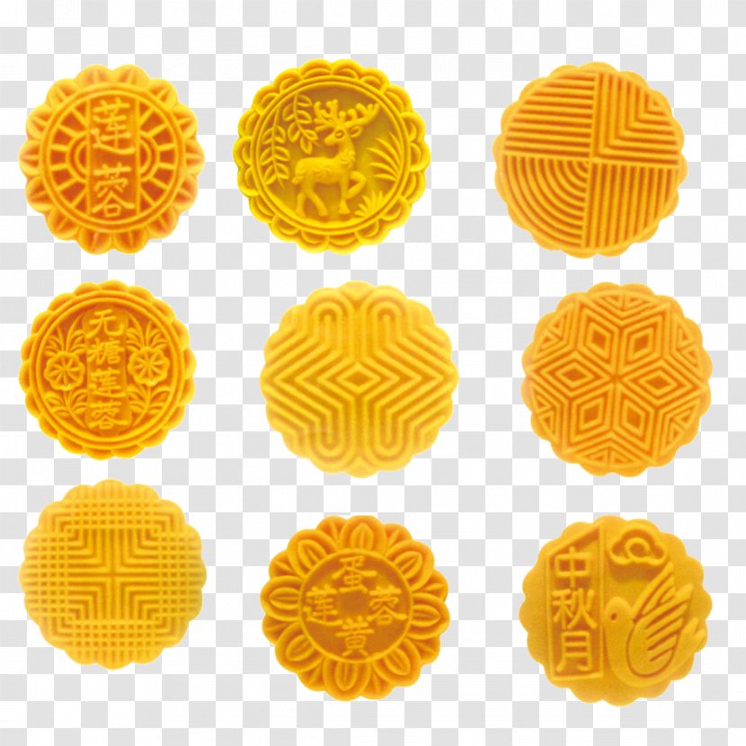 Alloy Decal Sticker Metal - Yellow - Moon Cake Material Download Transparent PNG