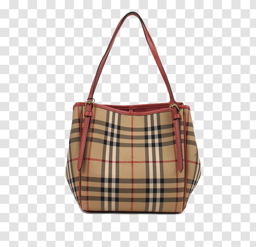 Amazon.com Tote Bag Handbag Burberry - Service - With Leather Shoulder Transparent PNG