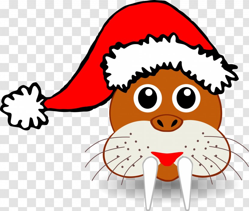 Santa Claus Christmas Clip Art - Tree - Walrus Cliparts Transparent PNG