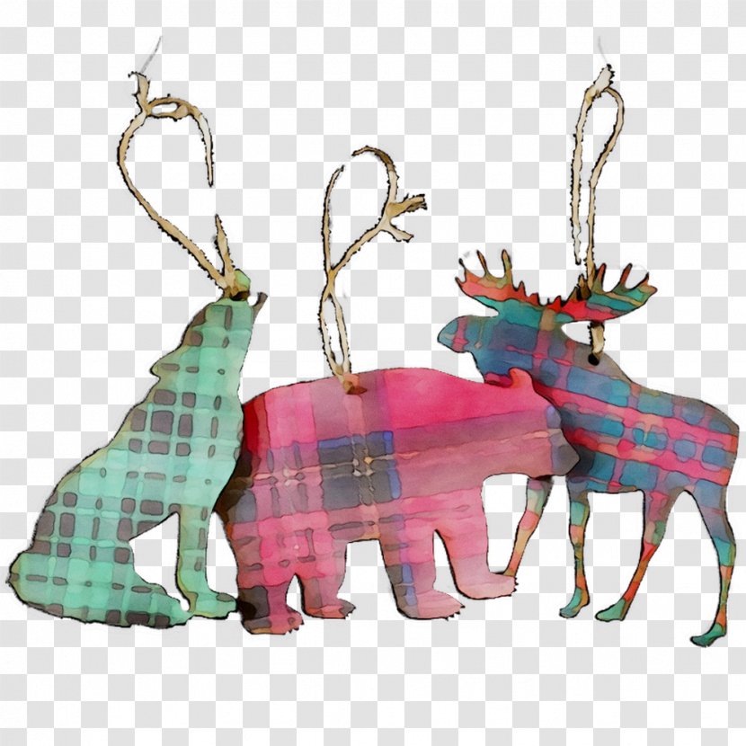 Reindeer Christmas Ornament Antler Day - Decoration Transparent PNG