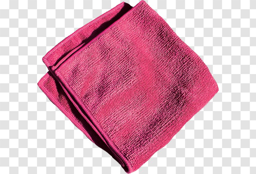 Towel Microfiber Textile Cleaning Polishing - Home - Pink Transparent PNG