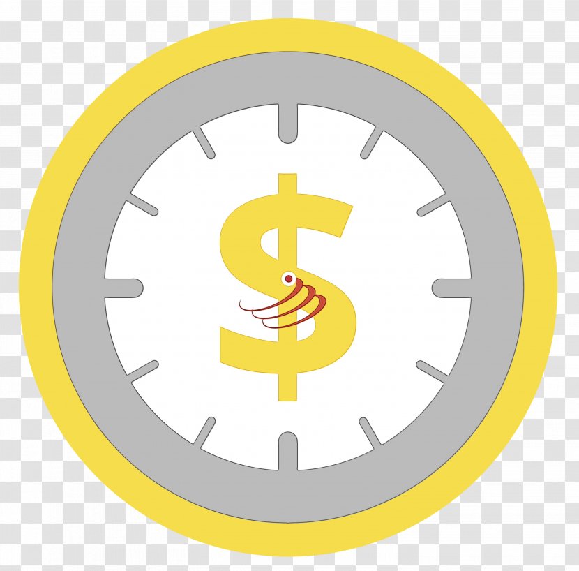 Yellow Clock Clip Art Wall Furniture - Symbol Transparent PNG