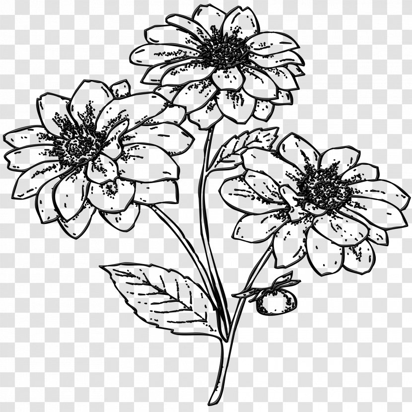 Clip Art Image Drawing Flower Desktop Wallpaper - Line Transparent PNG