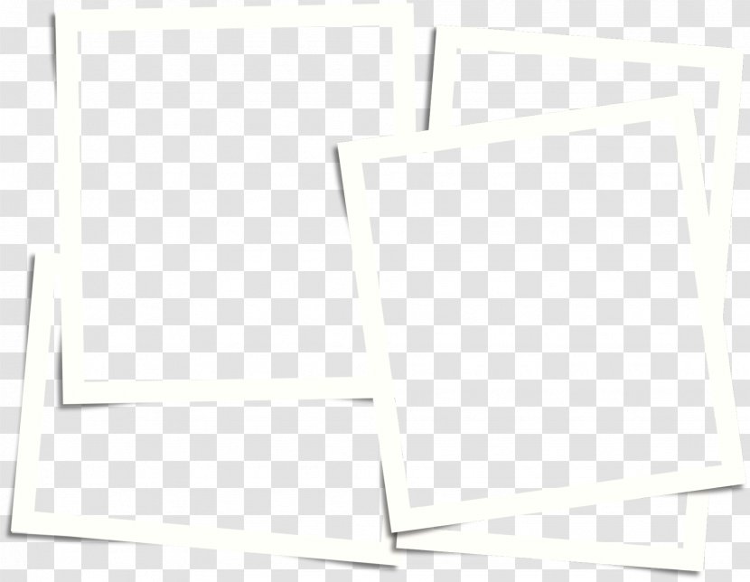 White Square Area Angle - Black And - Creative Frame Transparent PNG
