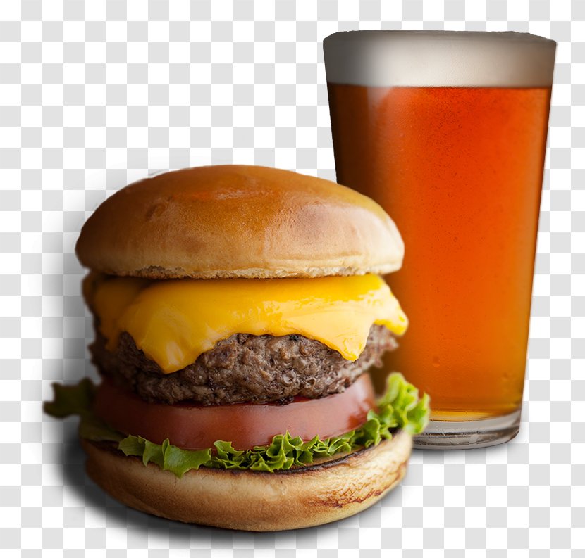 Hamburger Cheeseburger Breakfast Sandwich Beer Fast Food - Gourmet Club Transparent PNG