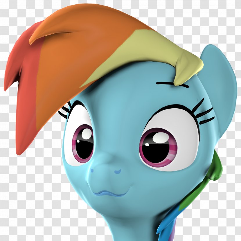 Rainbow Dash Art Nose Hamburger - Figurine - Source Filmmaker Transparent PNG