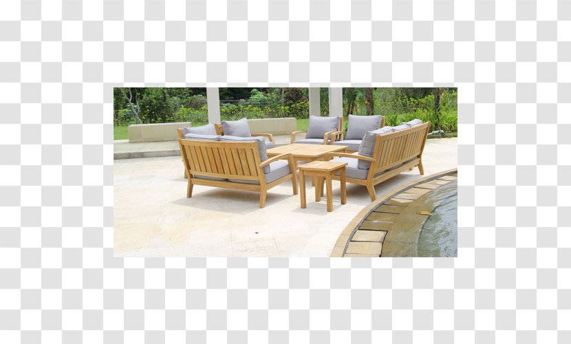 Table Teak Furniture Patio Seat - Wooden Sofa Transparent PNG