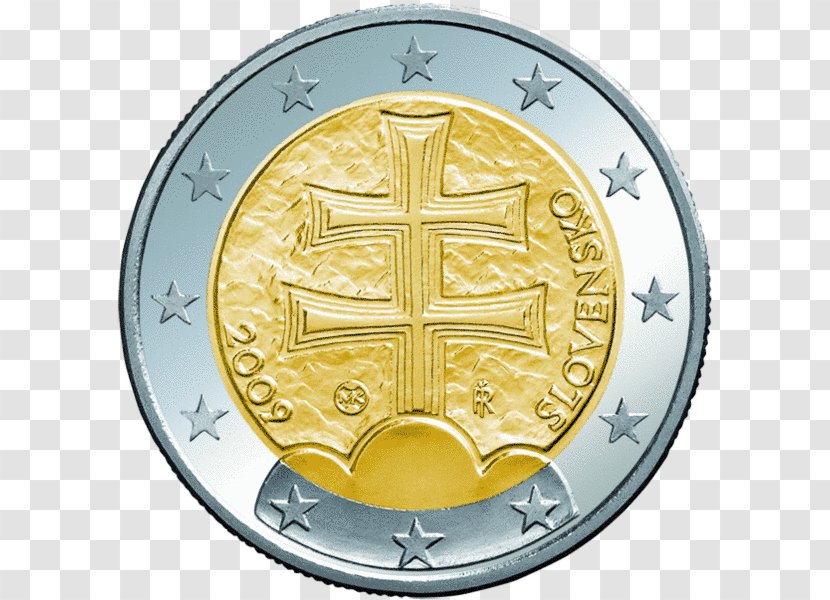 Slovak Euro Coins Currency Exchange Rate Transparent PNG