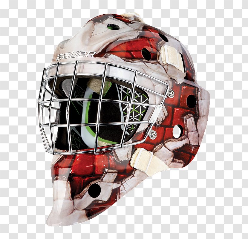 Goaltender Mask Bauer Hockey Ice - Senior Care Flyer Transparent PNG