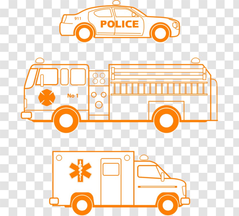 Clip Art Ambulance Vector Graphics Emergency Vehicle Free Content - Fire Engine Transparent PNG