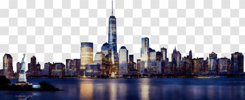 New York City - Metropolitan Area - Tower Panorama Transparent PNG